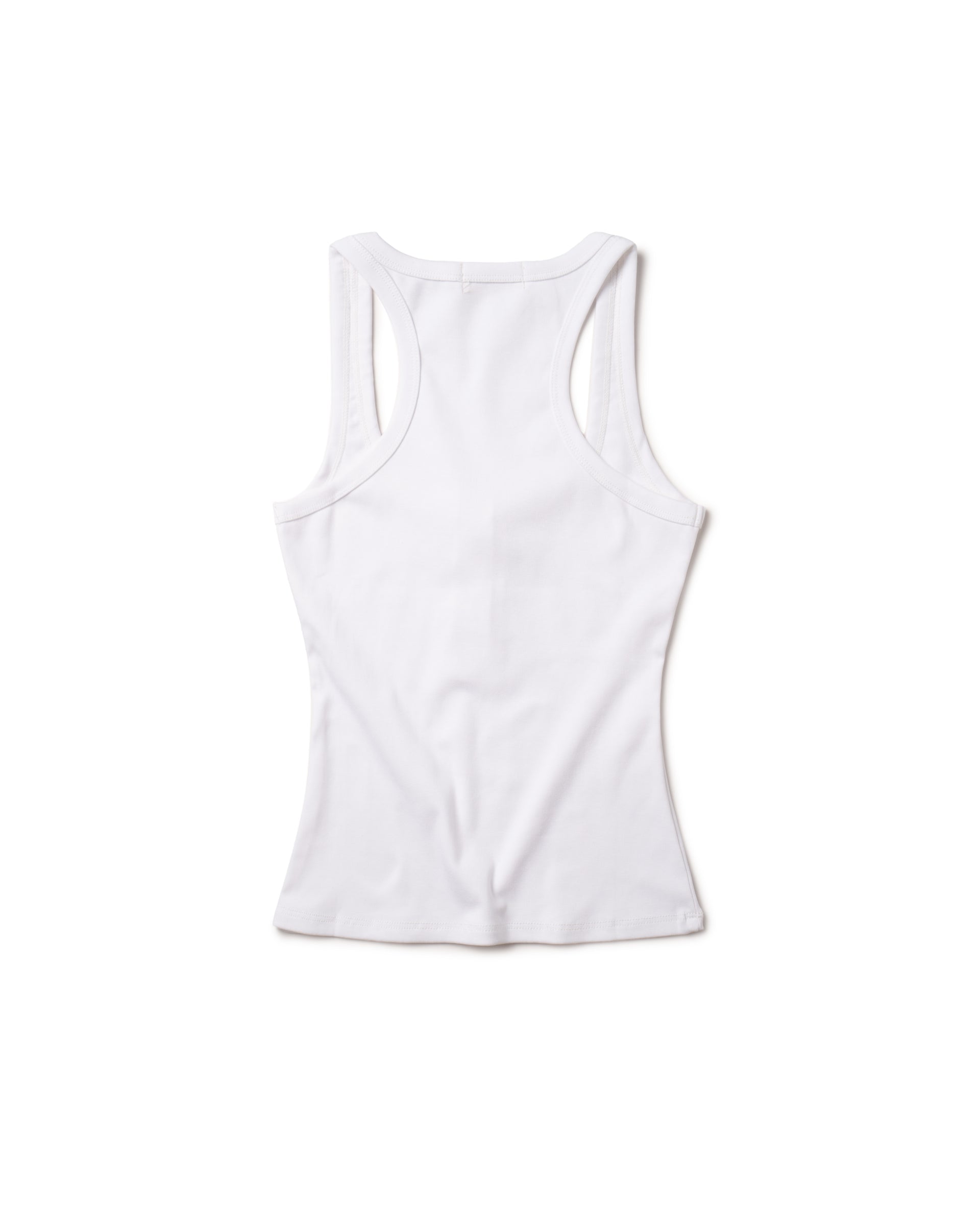 LONCHO TANK HEART HENLEY “WHITE”