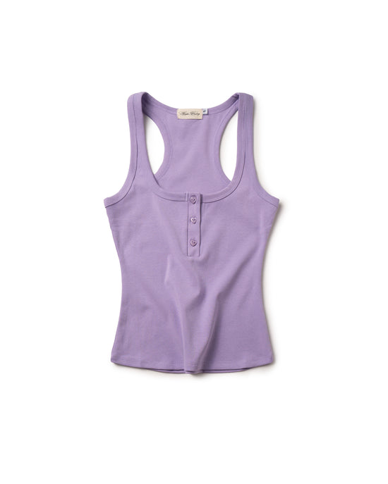 LONCHO TANK HEART HENLEY “PURPLE”