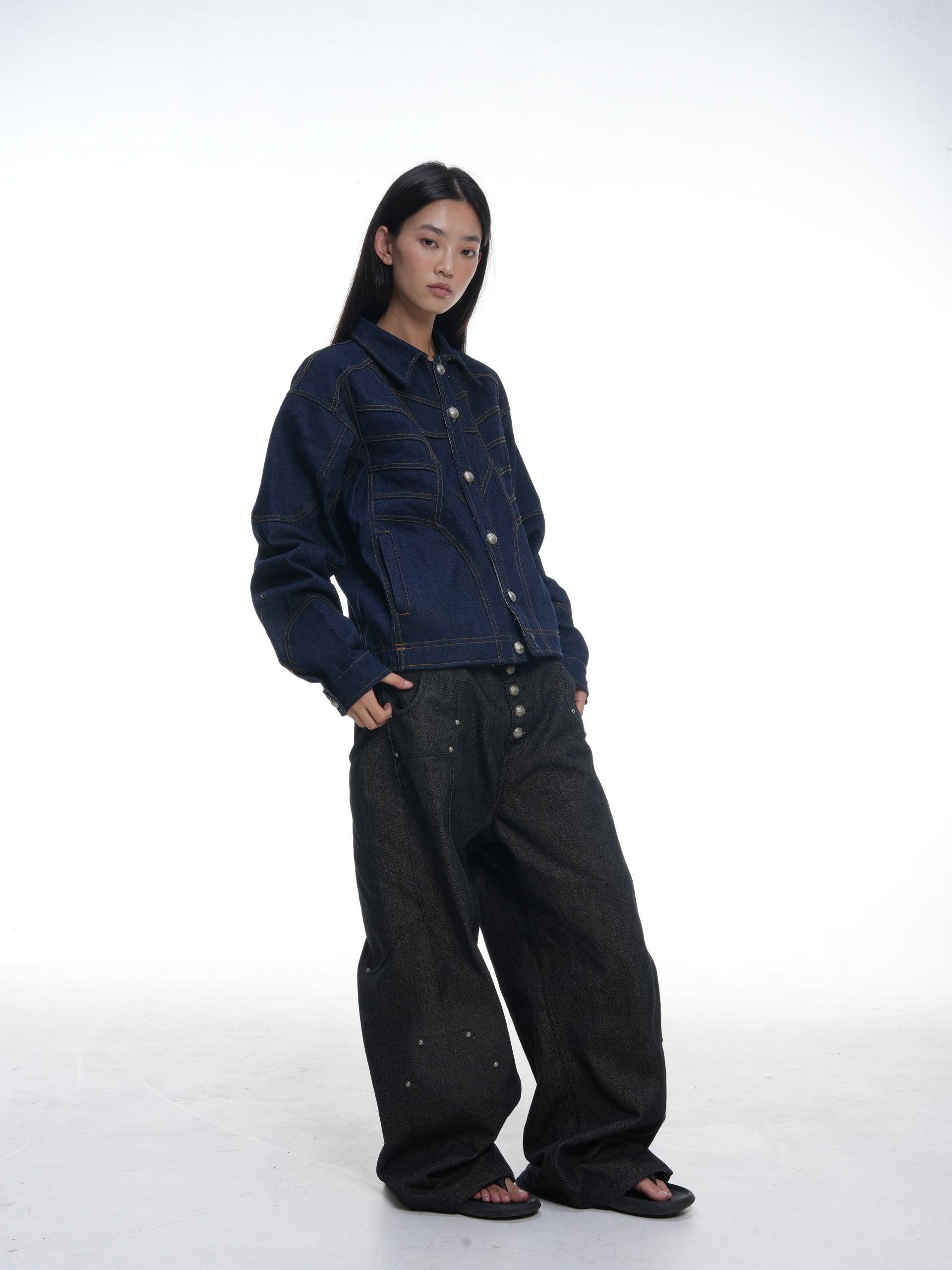 LONCHO “RAW-SKELETON INDIGO” JACKET 1 OF 1