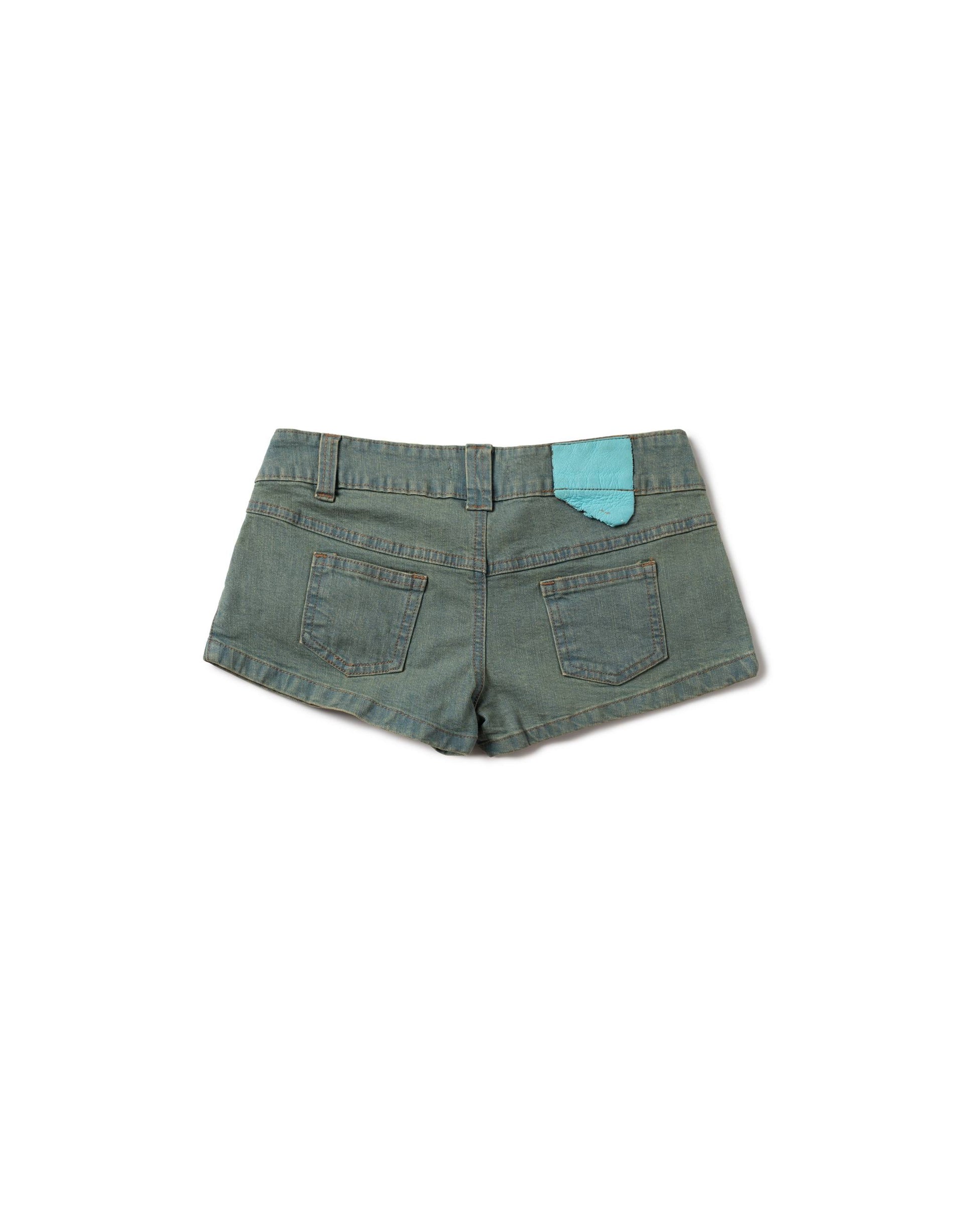 LONCHO “WASHED” CRAFT DENIM SHORTS