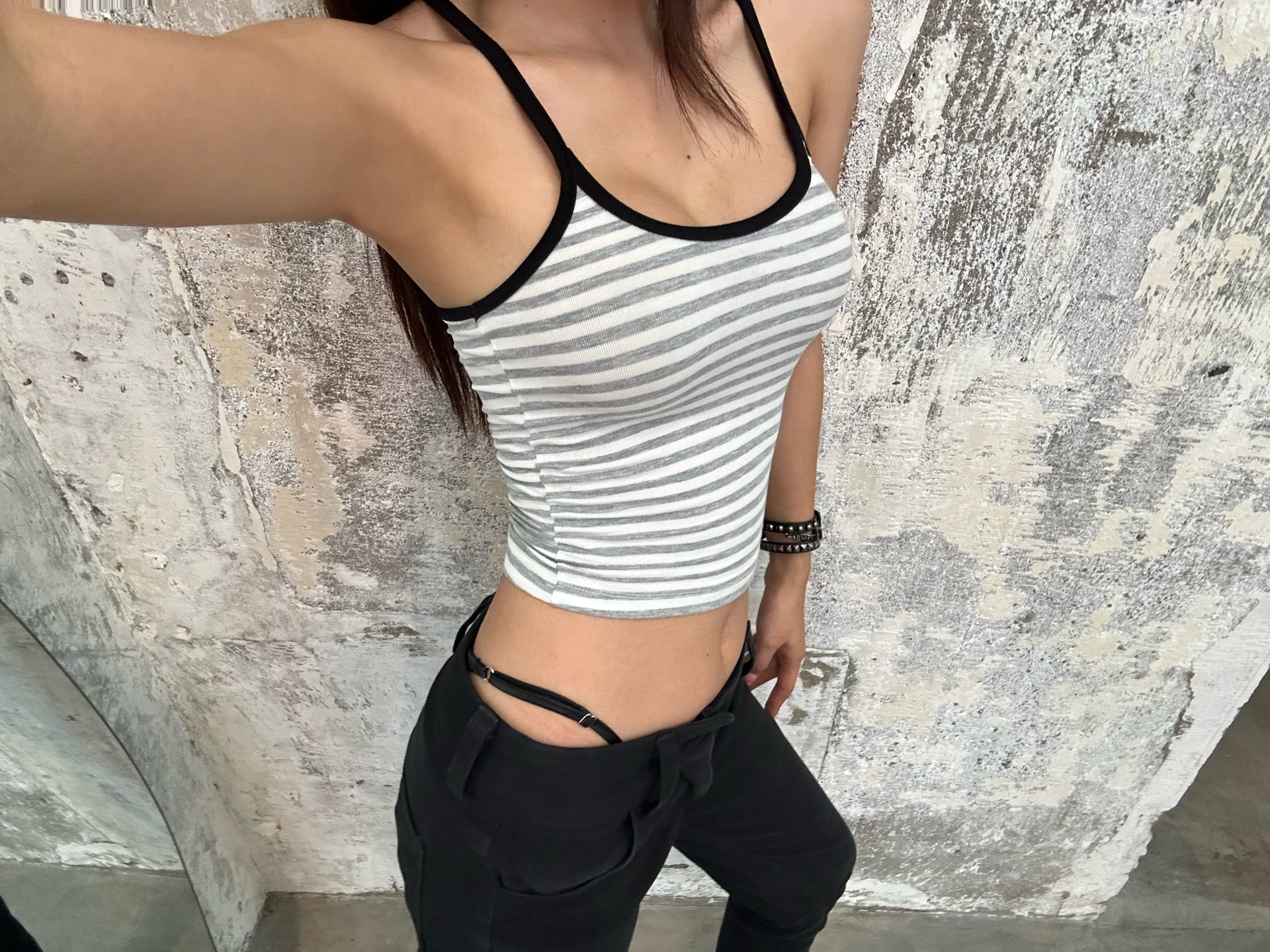 LONCHO RACER WHITE STRIPE TANK