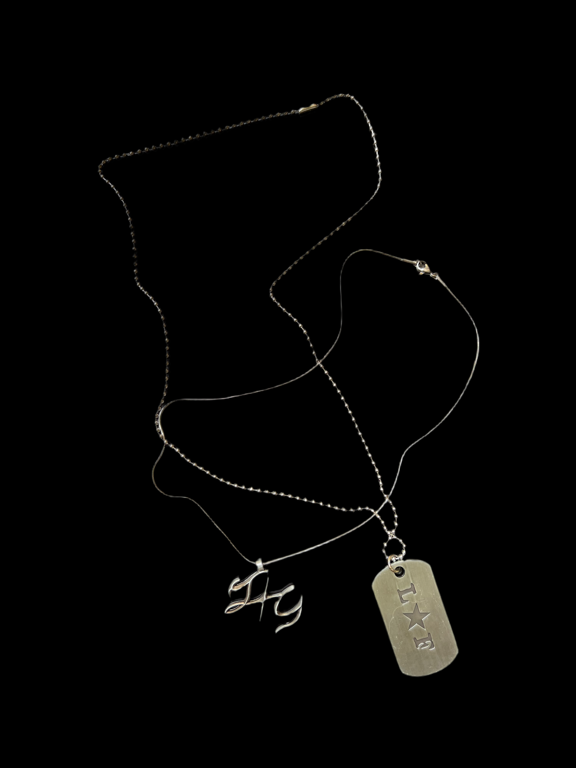 BATTLE DOG TAG + PENDANT NECKLACE BUNDLE