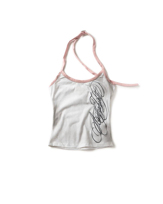 LONCHO TYPO HALTER TOP