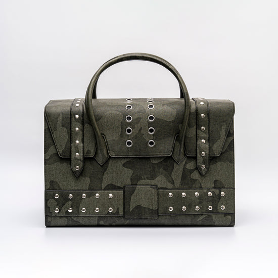LONCHO “LEATHER CAMO LUNCHBOX BAG”