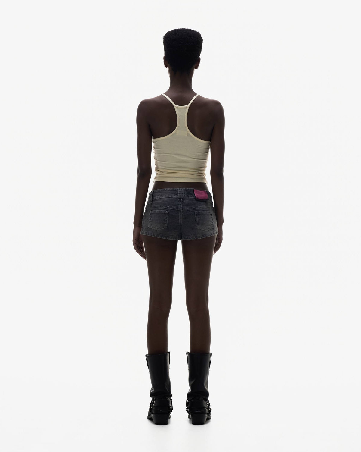LONCHO “BLACK” CRAFT DENIM SHORTS