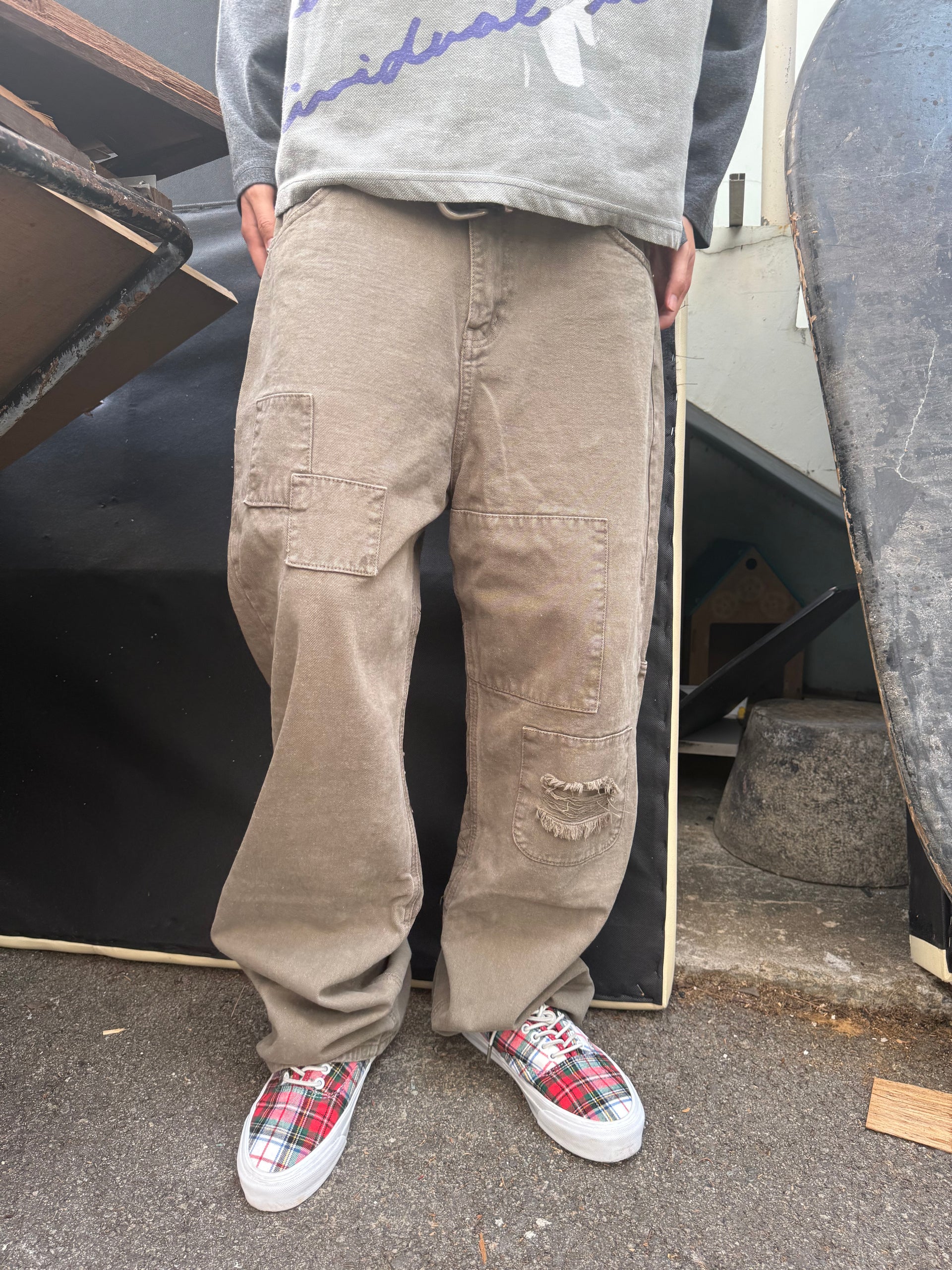 LONCHO REPAIRED CARPENTERS (OLIVE)