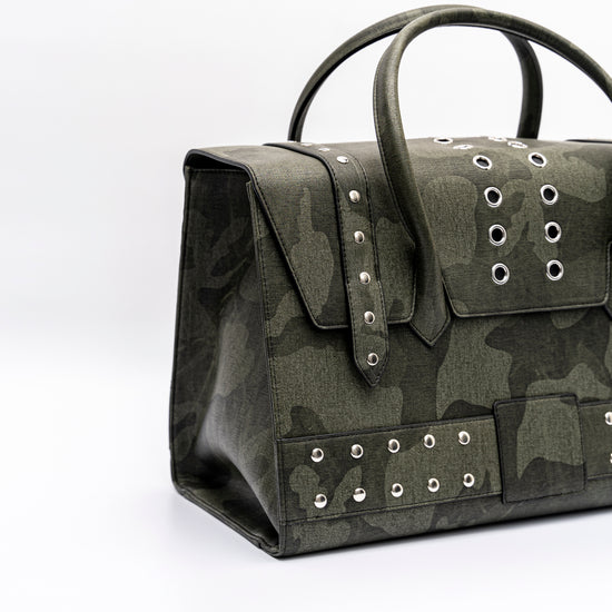 LONCHO “LEATHER CAMO LUNCHBOX BAG”