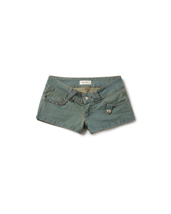 LONCHO “WASHED” CRAFT DENIM SHORTS