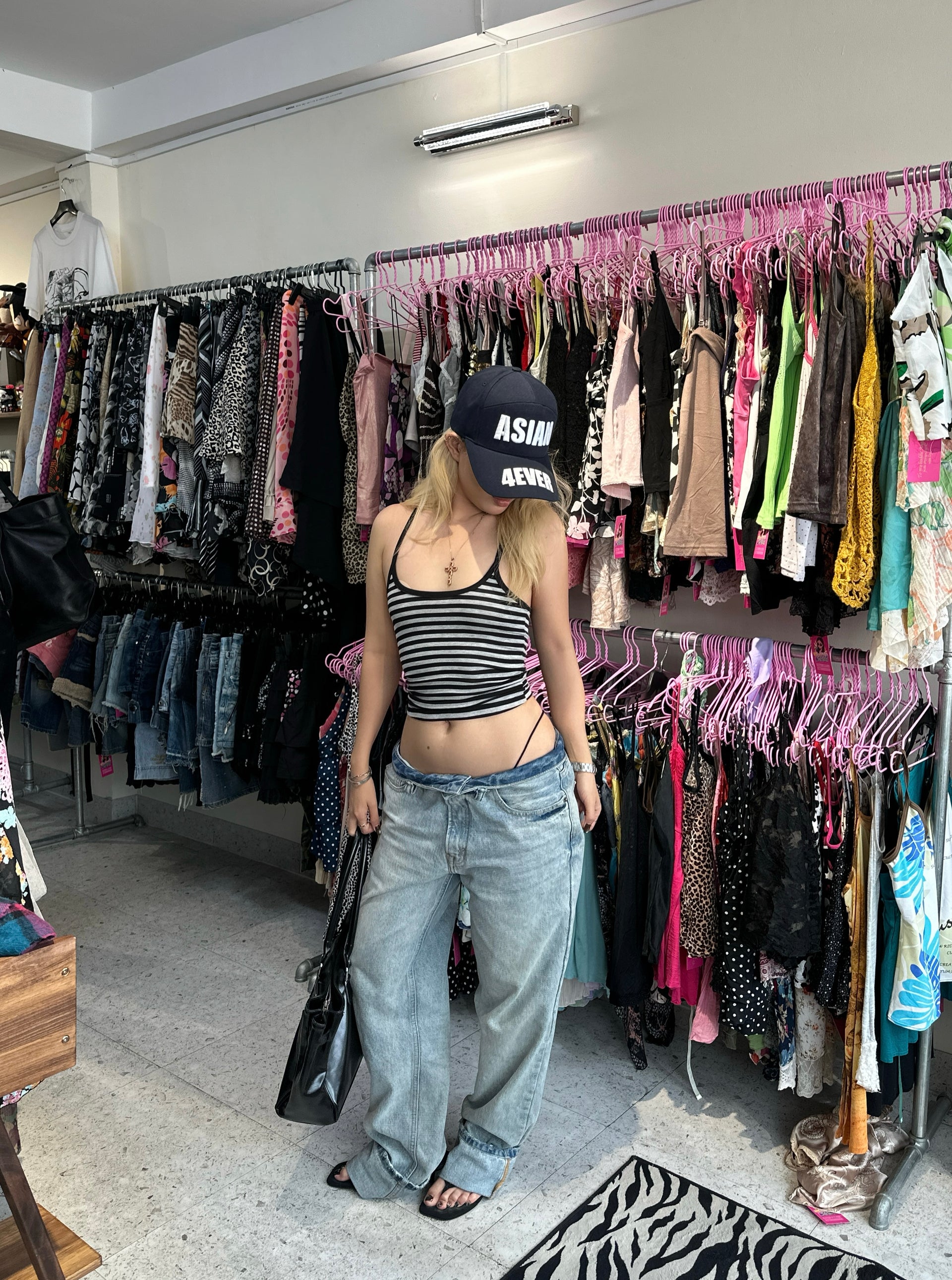LONCHO RACER BLACK STRIPE TANK