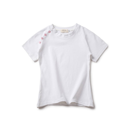 LONCHO RAGLAN HEART BABY TEE “WHITE”