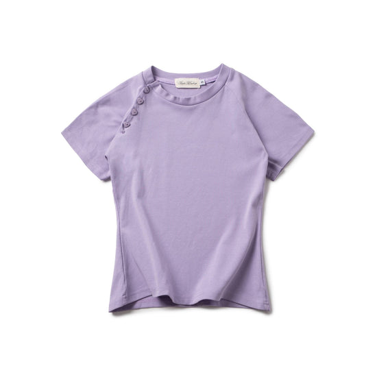 LONCHO RAGLAN HEART BABY TEE “PURPLE”