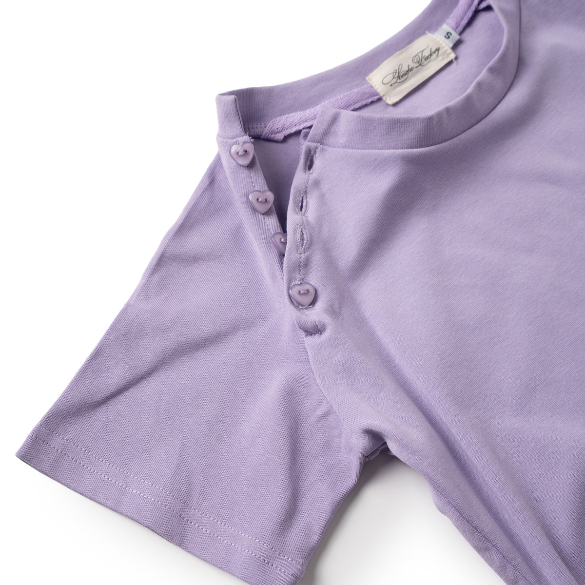 LONCHO RAGLAN HEART BABY TEE “PURPLE”